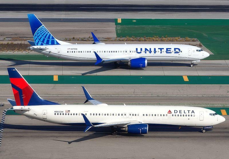 Delta Air Lines and United Airlines